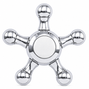 Strom Living P0475 5 Spoke Handle Pair With Porcelain Buttons Chrome Diverter Handle - Faucet Parts