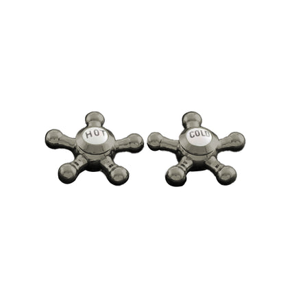 Strom Living P0475 5 Spoke Handle Pair With Porcelain Buttons