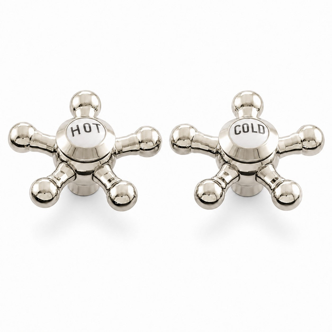 Strom Living P0475 5 Spoke Handle Pair With Porcelain Buttons - Faucet Parts