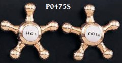 Strom Living P0475 5 Spoke Handle Pair With Porcelain Buttons - Faucet Parts