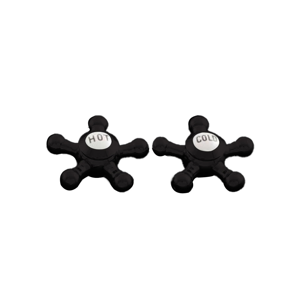 Strom Living P0475 5 Spoke Handle Pair With Porcelain Buttons