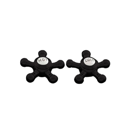 Strom Living P0475 5 Spoke Handle Pair With Porcelain Buttons