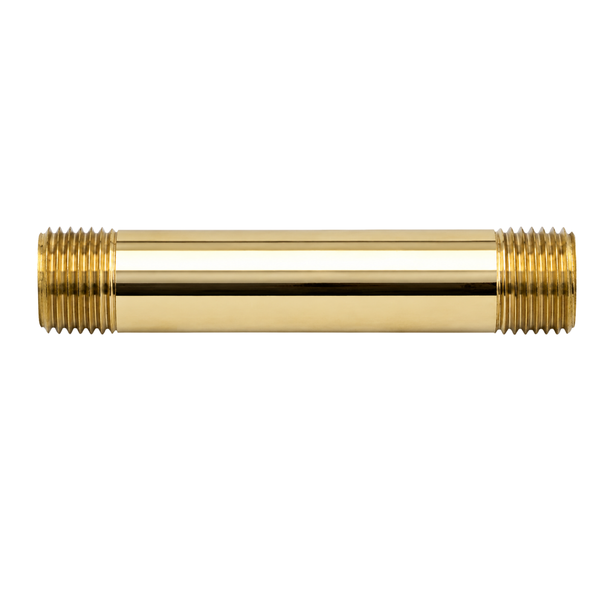IPS Nipple 4" x 1/2" P0749 | Strom Living Polished Brass - Plumbing Parts