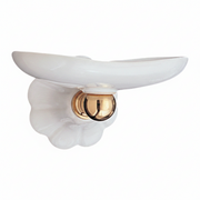 Porcelain Vintage Style Wall Mount Porcelain Soap Dish, Solid Brass P0506 | Strom Living