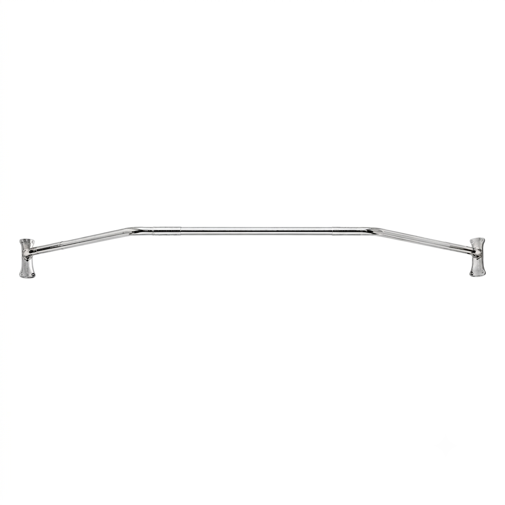 Neo Angle Shower Rod Enclosure, Solid Brass, and 36" Brace P0533 | Strom Living Chrome - Shower Components