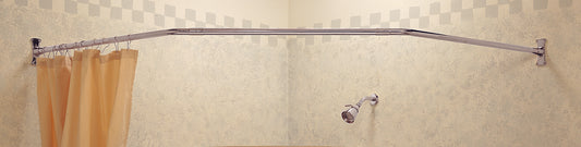 Strom Living Enclosure with Neo Angle Shower Package, Solid Brass, and 36" Brace