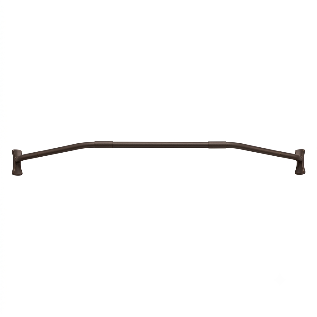 Neo Angle Shower Rod Enclosure, Solid Brass, and 36" Brace P0533 | Strom Living Oil Rubbed Bronze - Shower Components