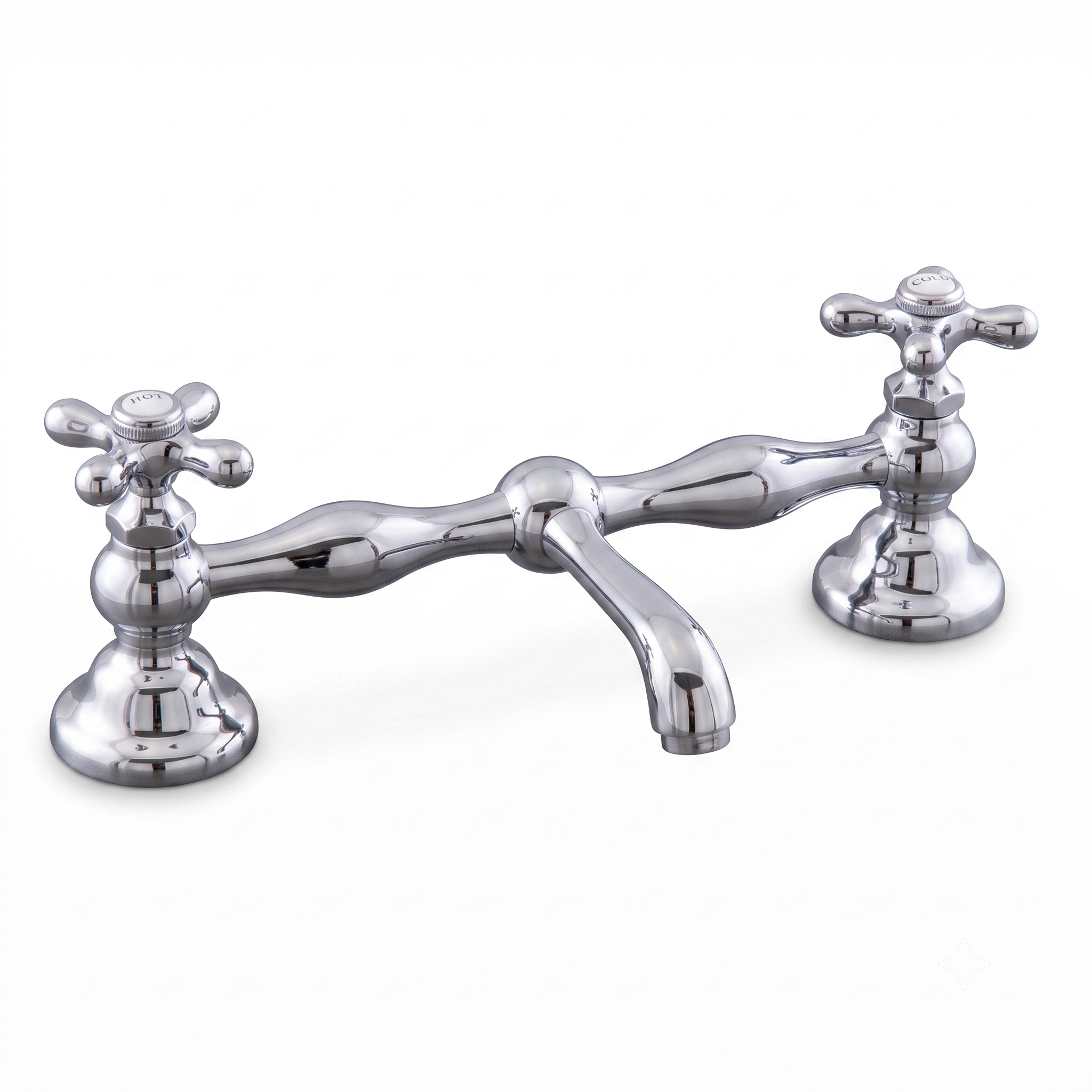 Columbia Bridge Straight Lav Faucet P0549 | Strom Living Chrome 12" - Bathroom Faucets