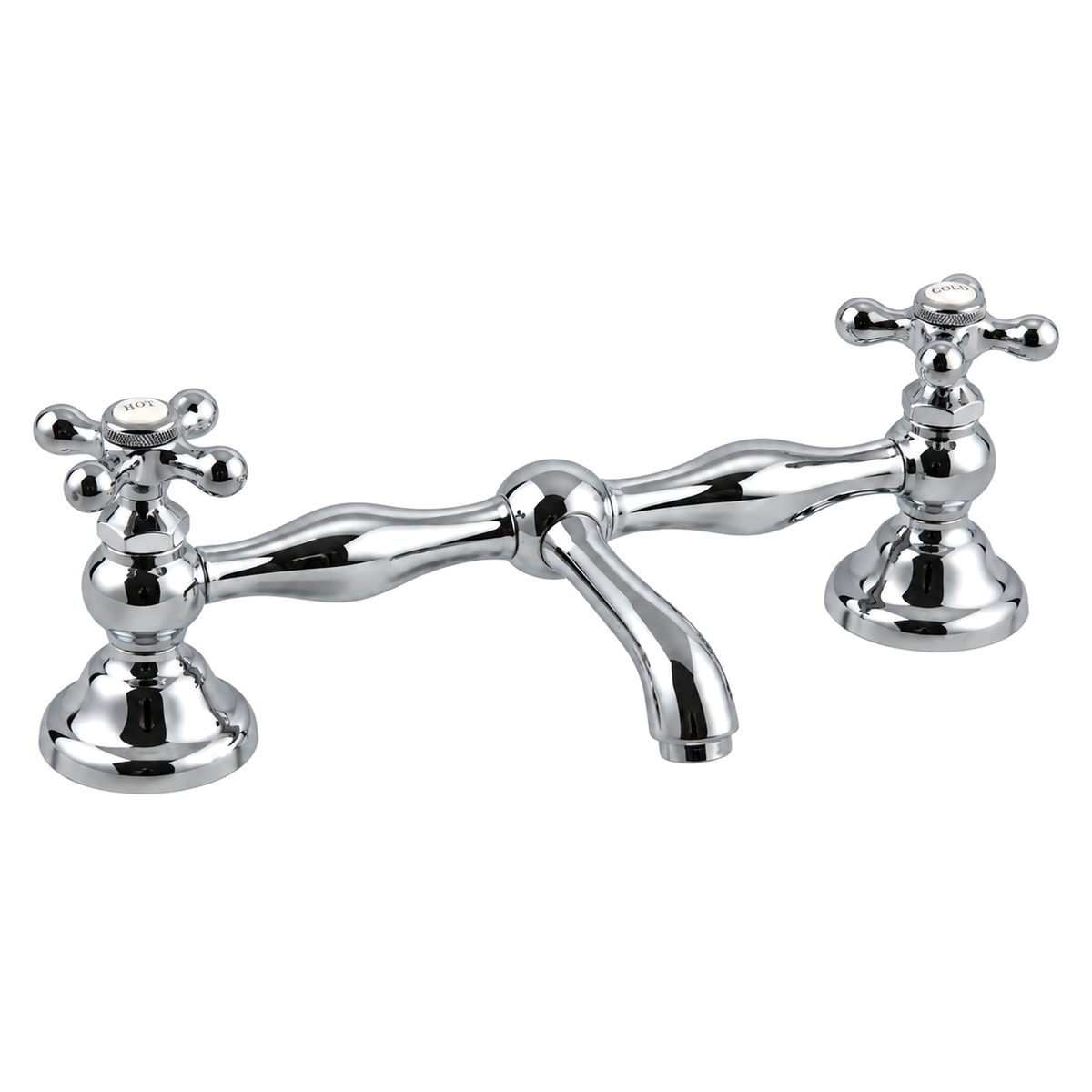 Columbia Bridge Straight Lav Faucet P0549 in Chrome