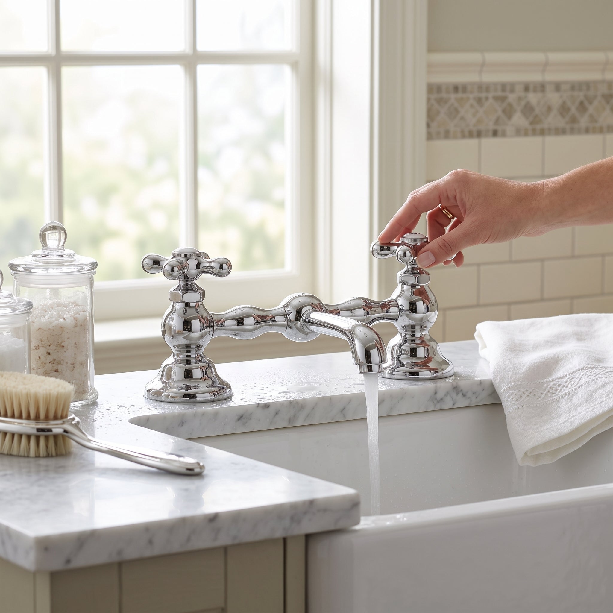 Columbia Bridge Straight Lav Faucet P0549 | Strom Living - Bathroom Faucets
