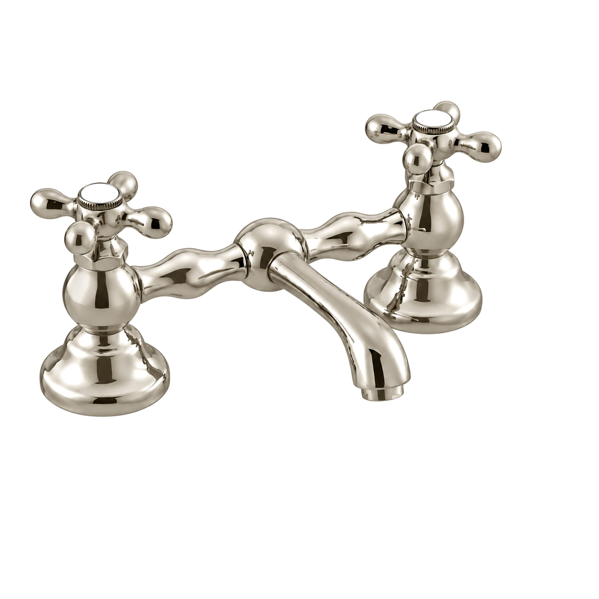 Columbia Bridge Straight Lav Faucet P0549 in Polished Nickel