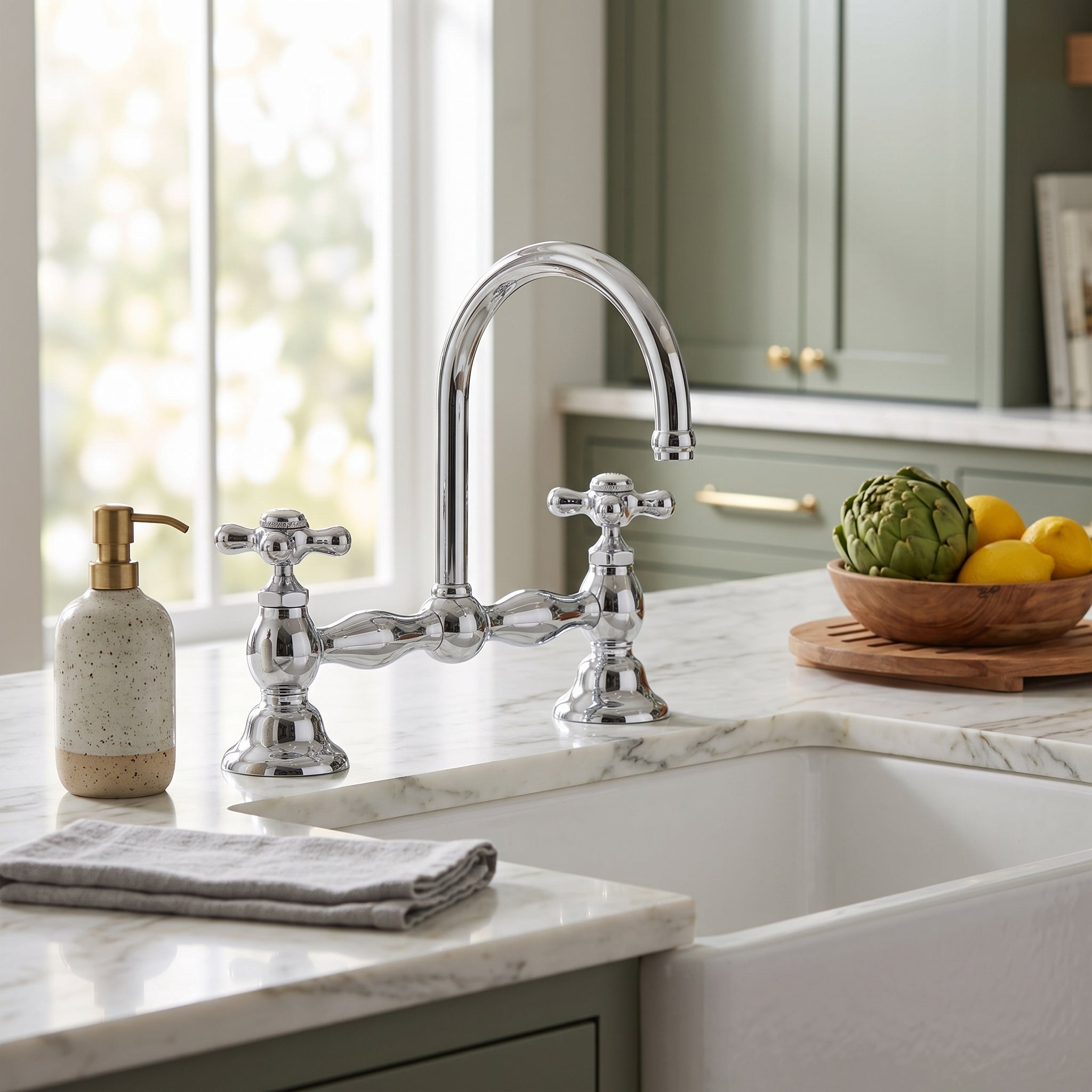 Columbia Bridge Gooseneck Lav Faucet P0550 | Strom Living - Bathroom Faucets