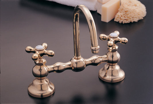 8" Centers in Supercoated Brass