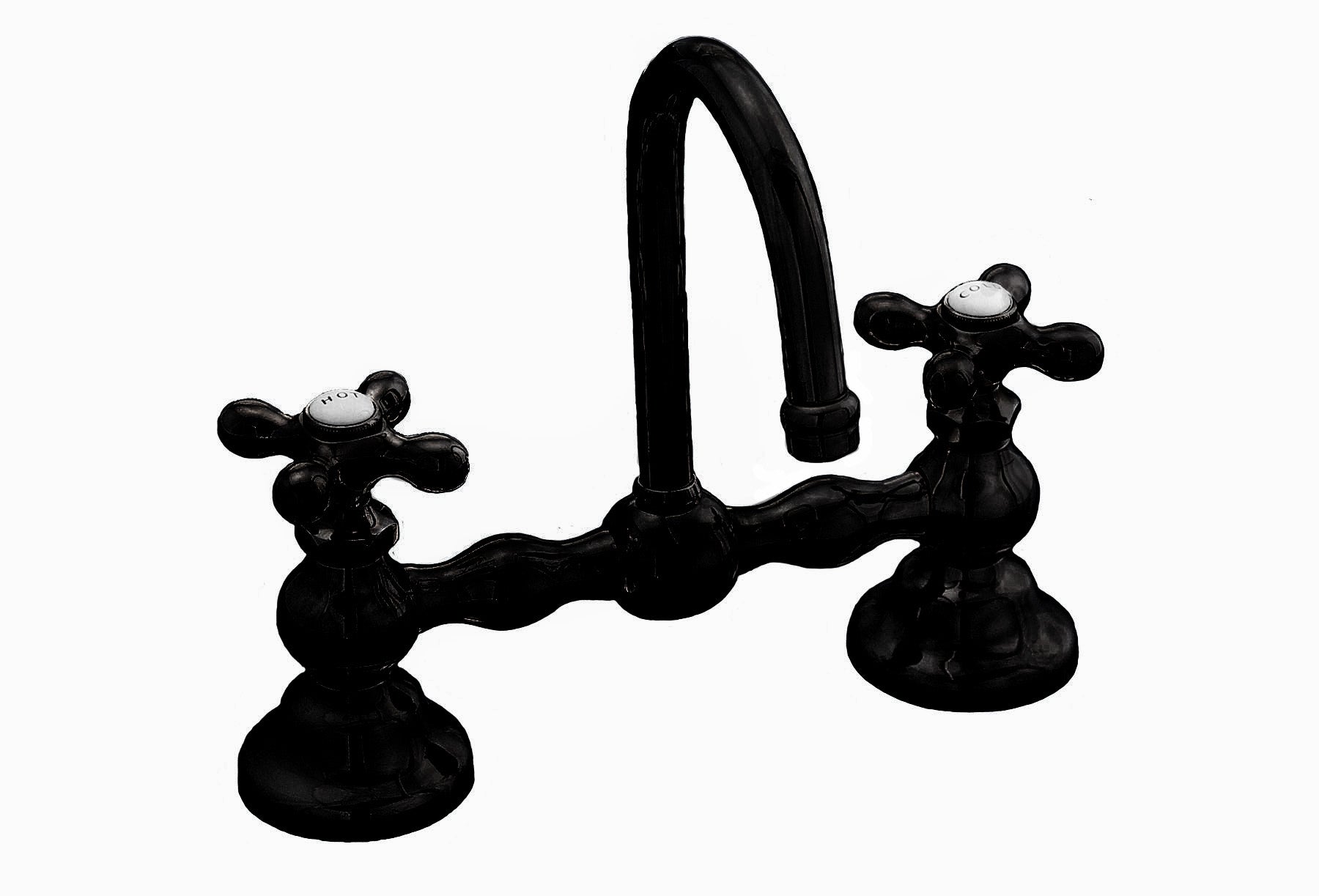 Columbia Bridge Lavatory Faucet with Gooseneck Spout & Cross Handles P0550 | Strom Living