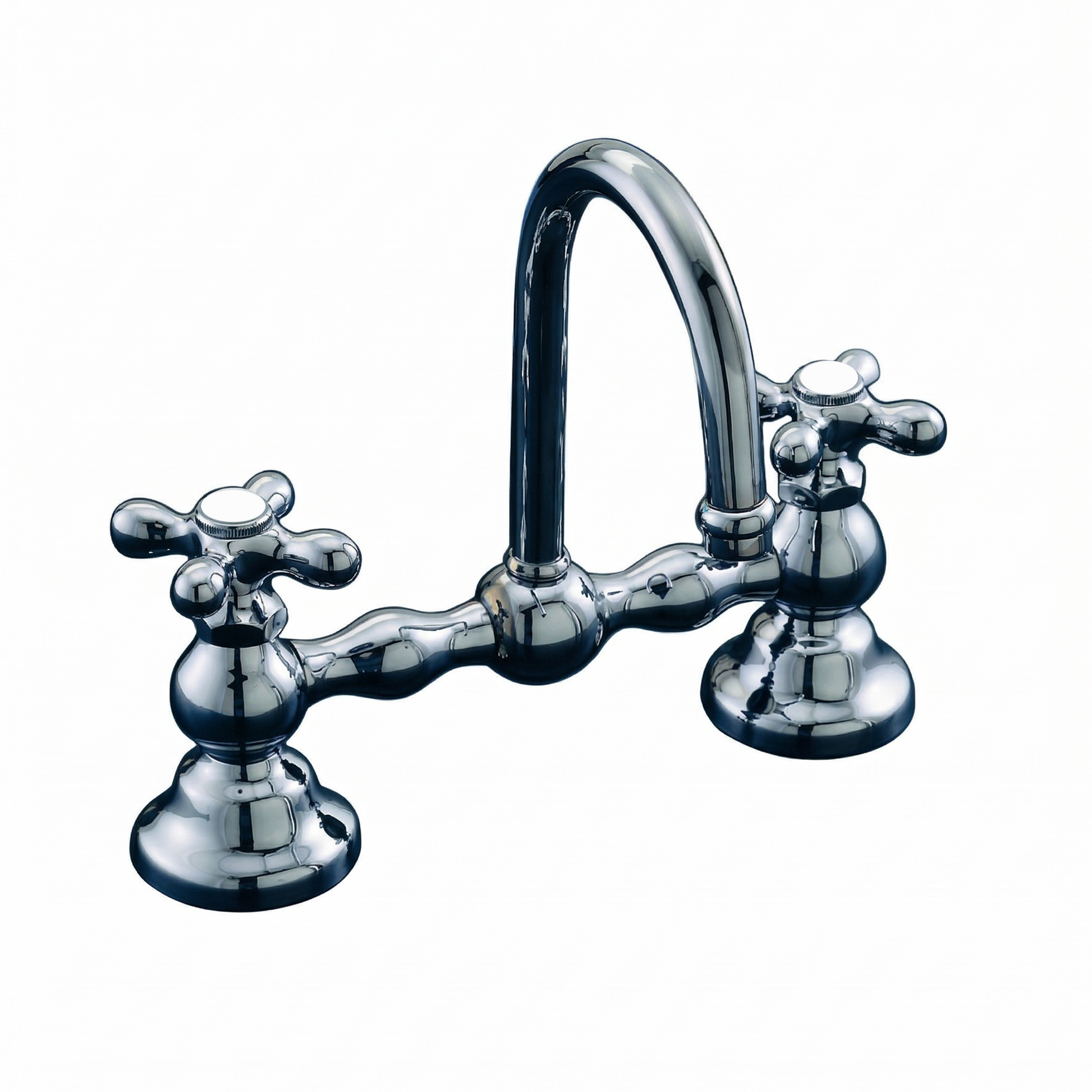 Columbia Bridge Gooseneck Lav Faucet P0550 | Strom Living Chrome 8" - Bathroom Faucets