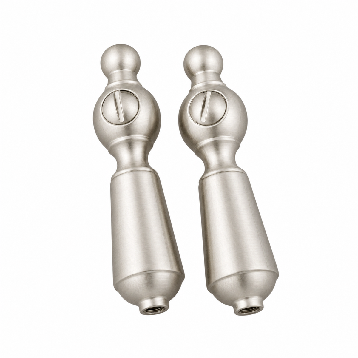 Strom Living P0551 Porcelain Temperature Lever Handles Matte Nickel - Faucet Parts