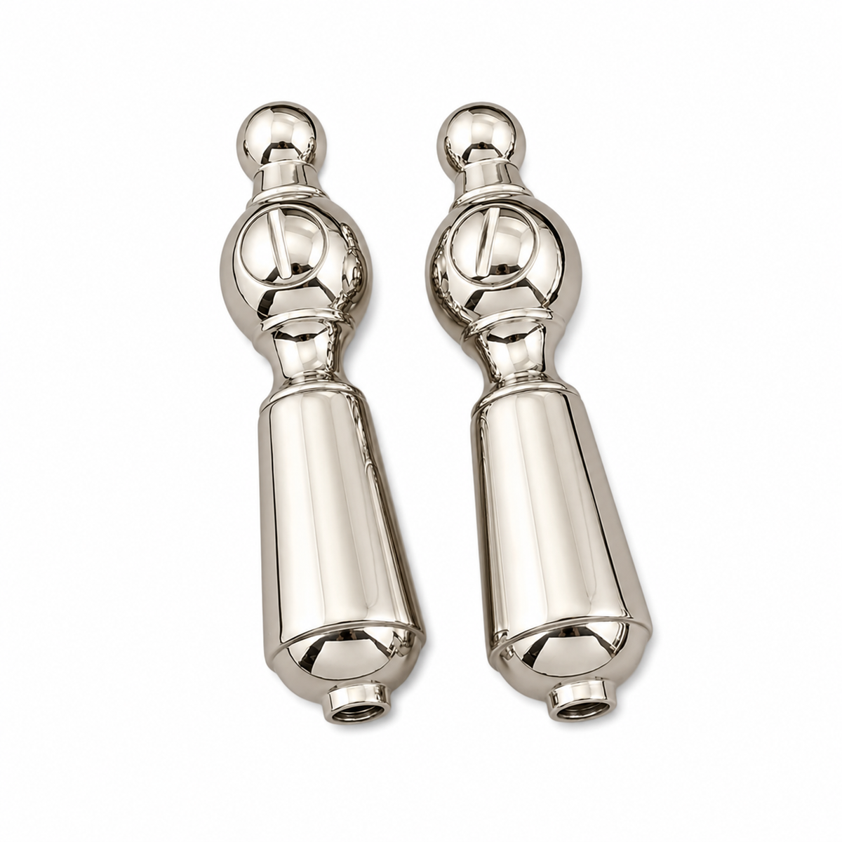 Strom Living P0551 Porcelain Temperature Lever Handles Polished Nickel - Faucet Parts