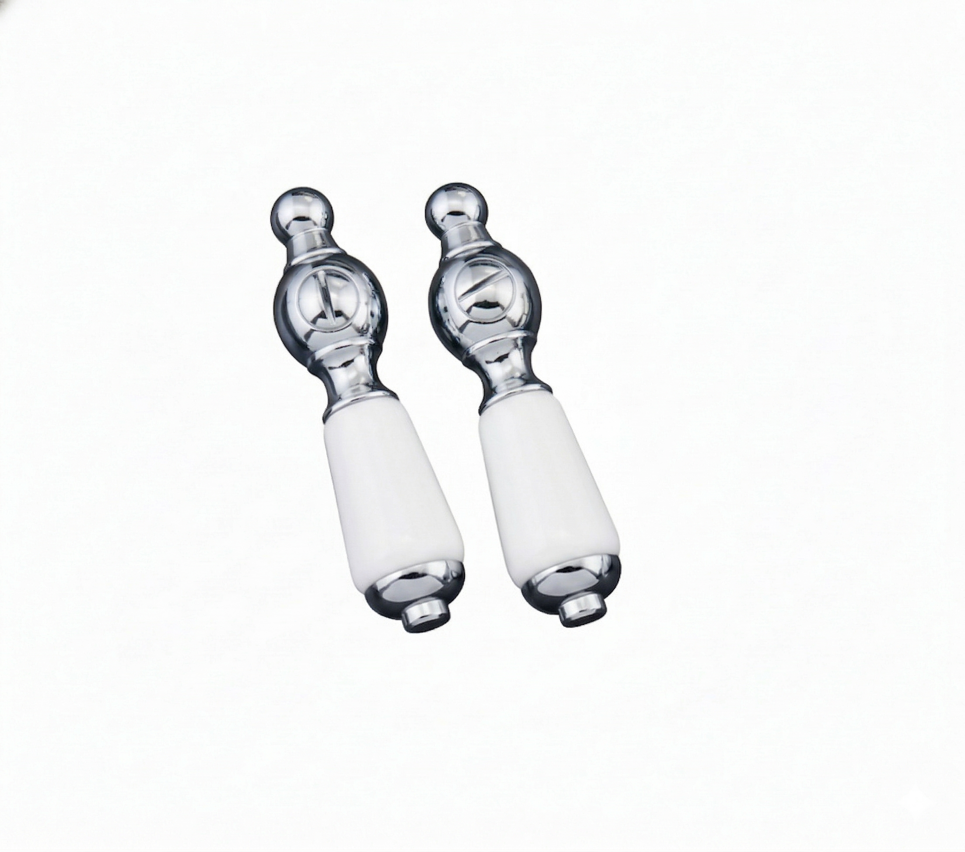 Strom Living P0552 2" Long Porcelain Handle Pair Chrome - Faucet Parts