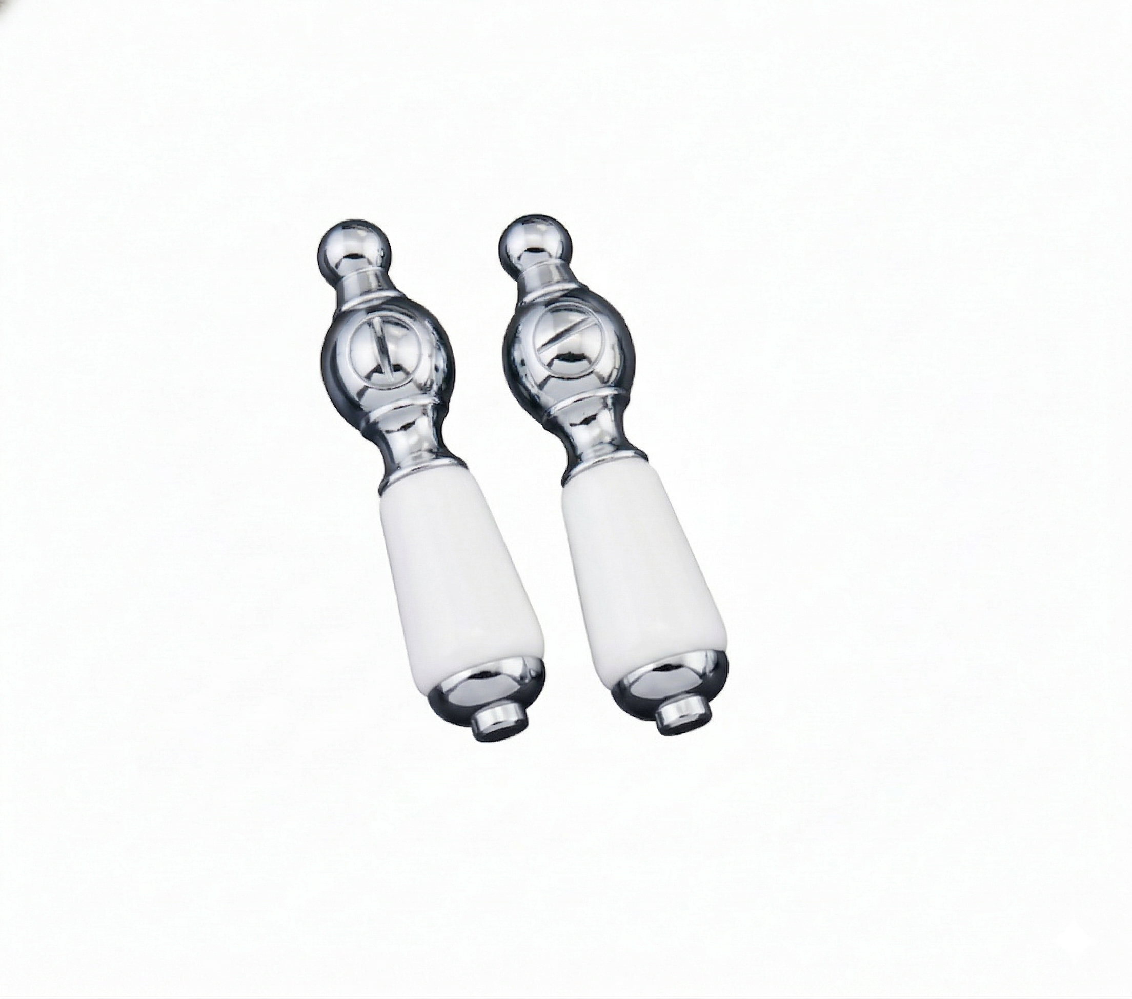 Strom Living P0552 2" Long Porcelain Handle Pair Chrome - Faucet Parts