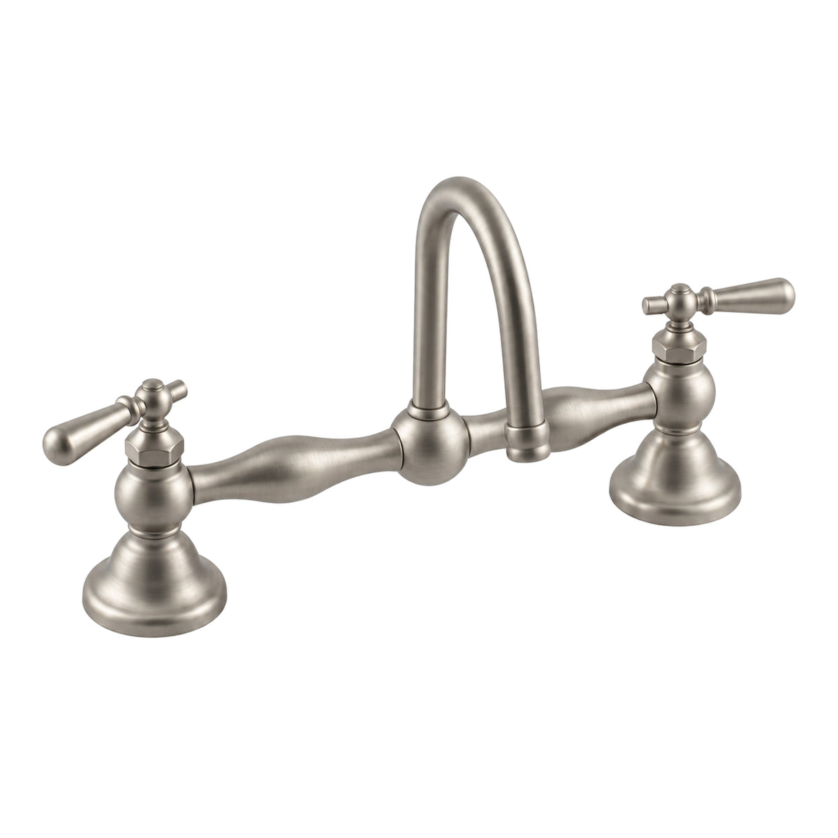 Columbia Bridge Lavatory Faucet Lever Handles P0557 in Matte Nickel