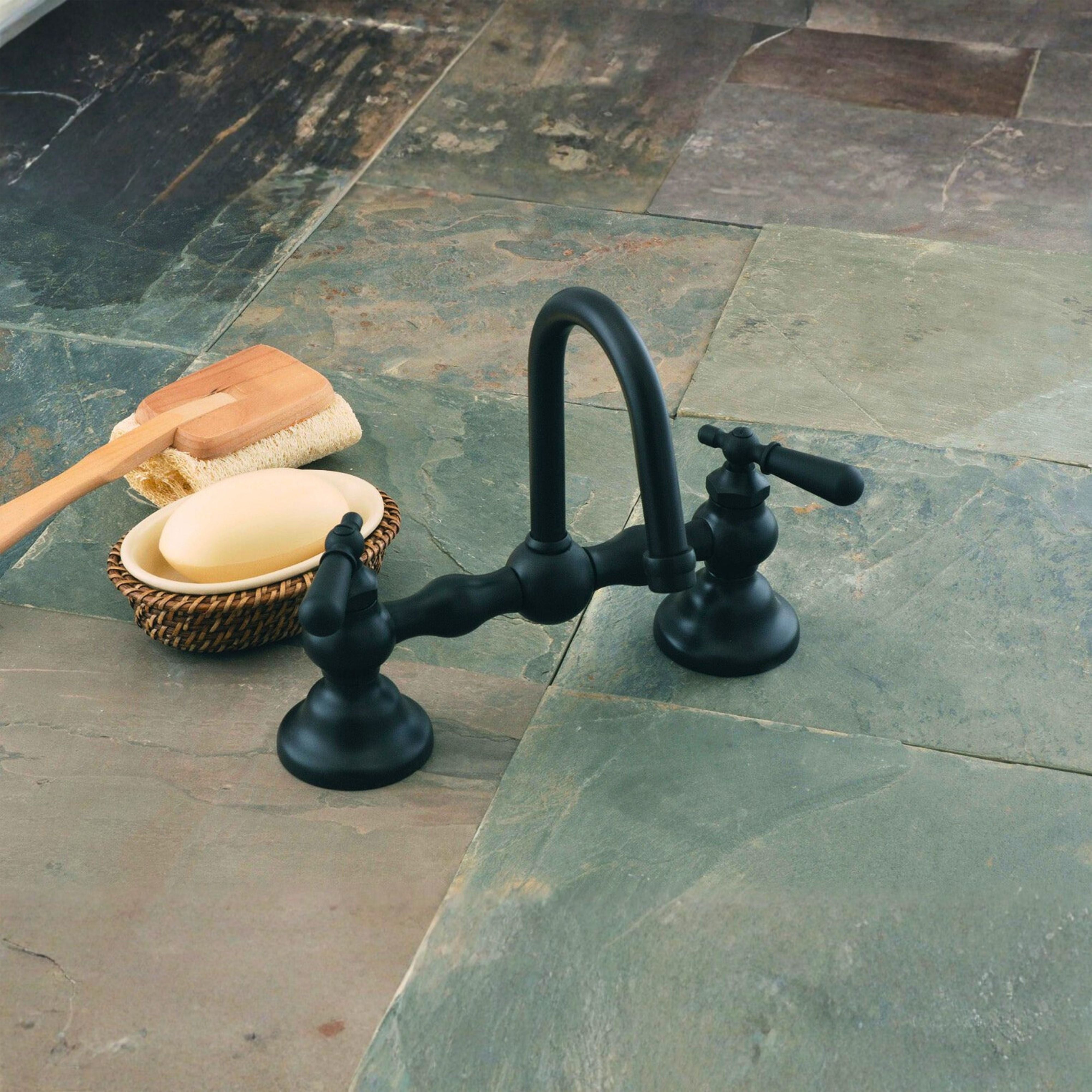Columbia Bridge Lavatory Faucet Lever Handles P0557 | Strom Living - Bathroom Faucets