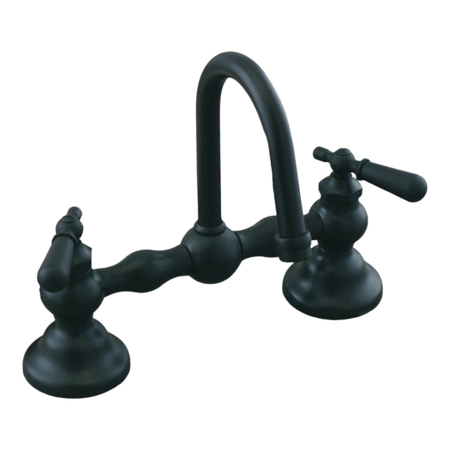 Strom Living P0557-8 Columbia Bridge Lavatory Faucet with Gooseneck Spout & Lever Handles