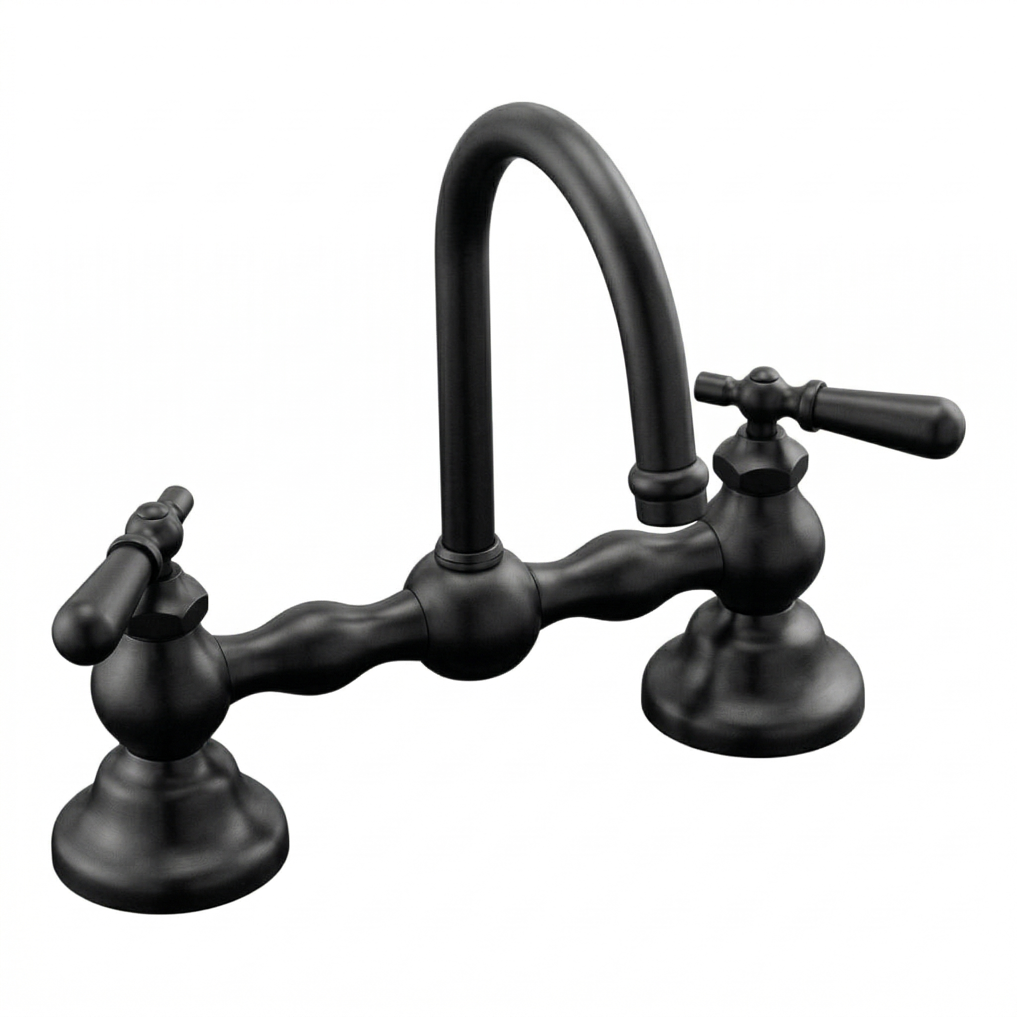 Columbia Bridge Lavatory Faucet Lever Handles P0557 | Strom Living Oil Rubbed Bronze 8" - Bathroom Faucets