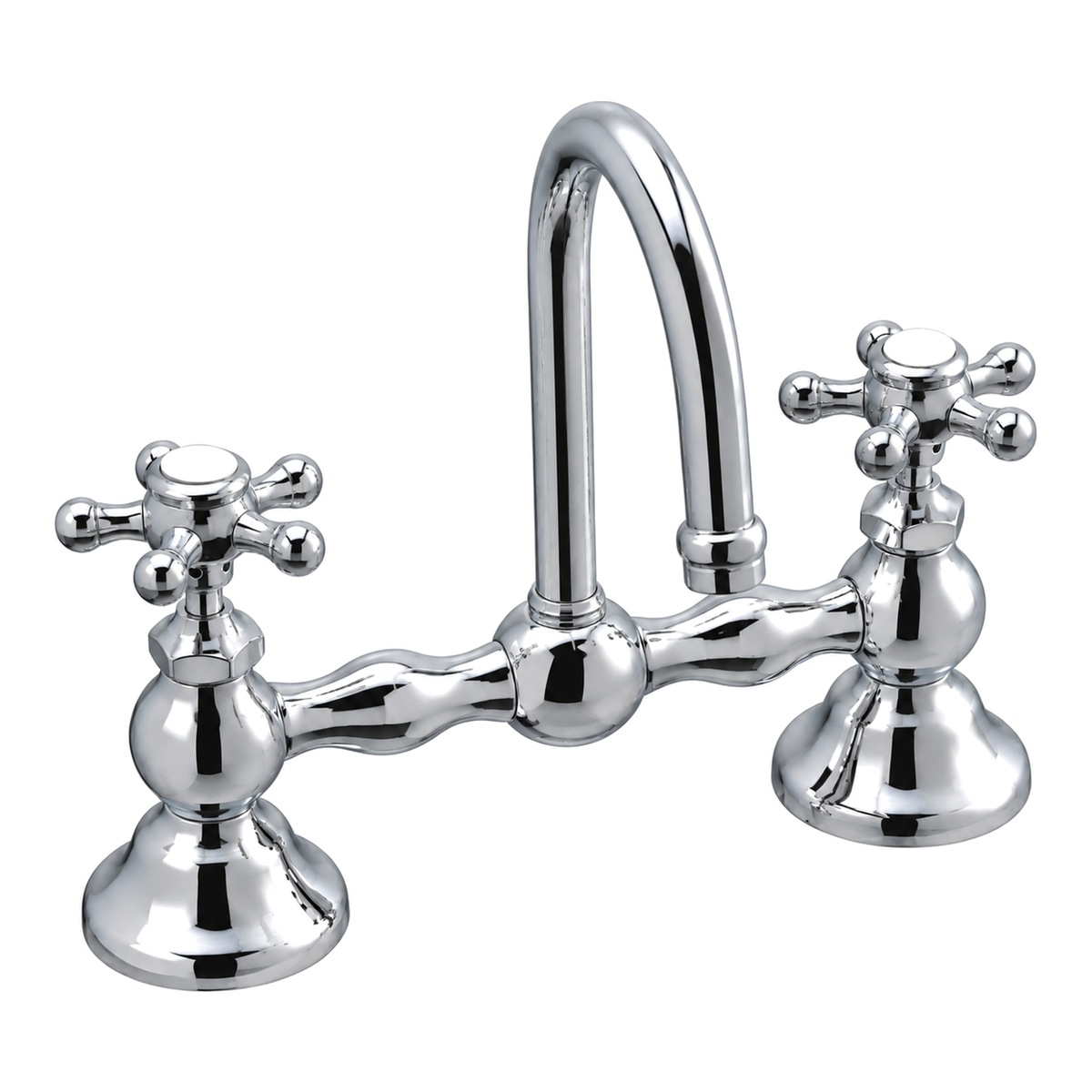 Columbia Gooseneck Bridge Faucet P0558 in Chrome