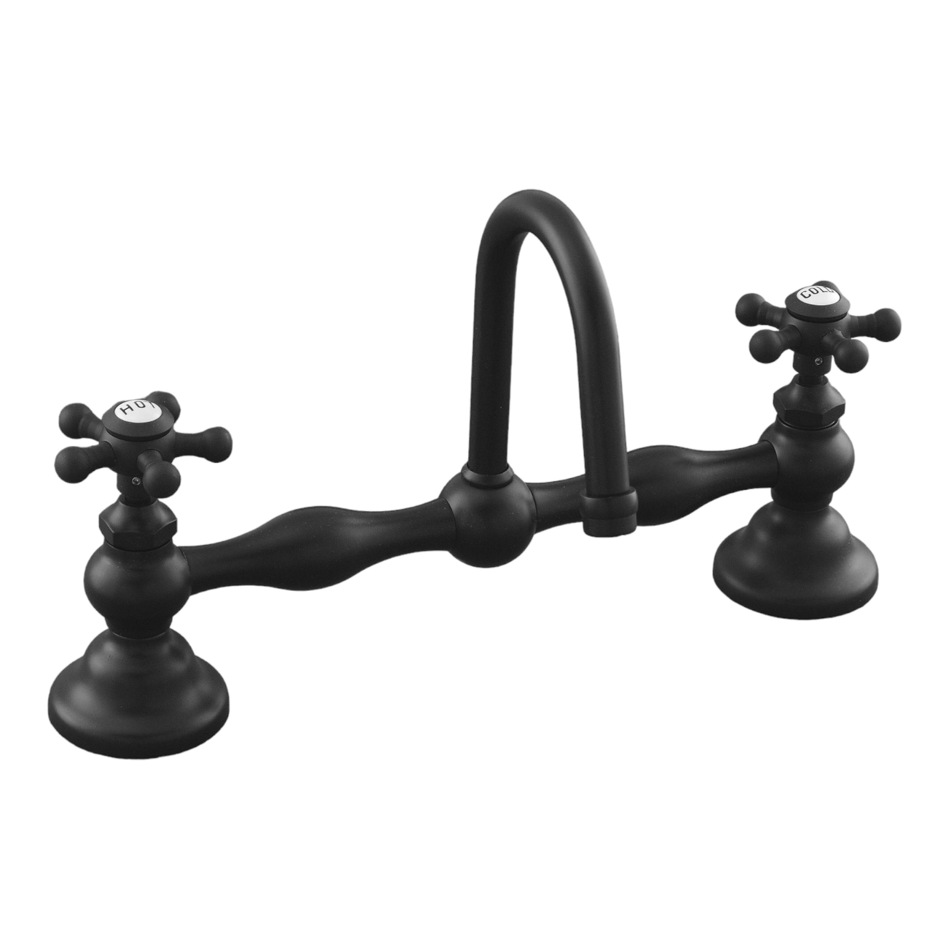 Columbia Gooseneck Bridge Faucet P0558 | Strom Living - Bathroom Faucets