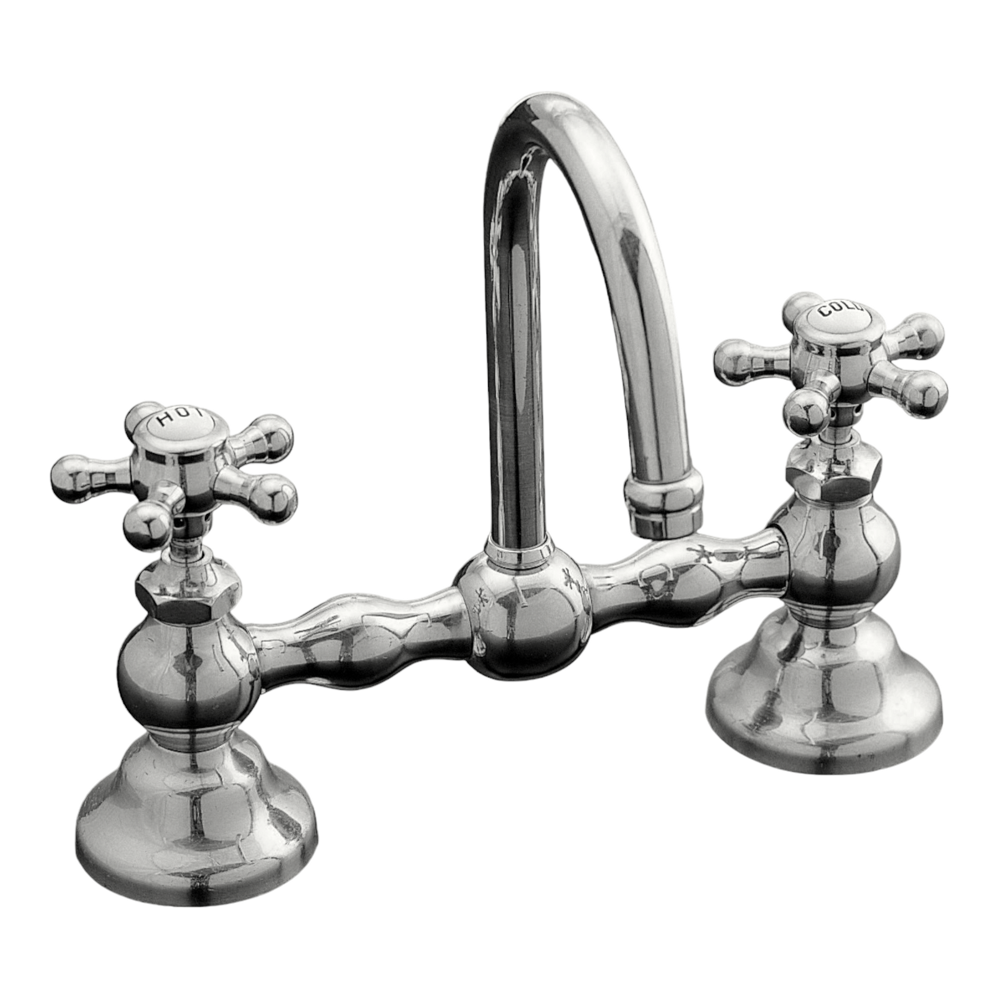 Columbia Gooseneck Bridge Faucet P0558 | Strom Living - Bathroom Faucets