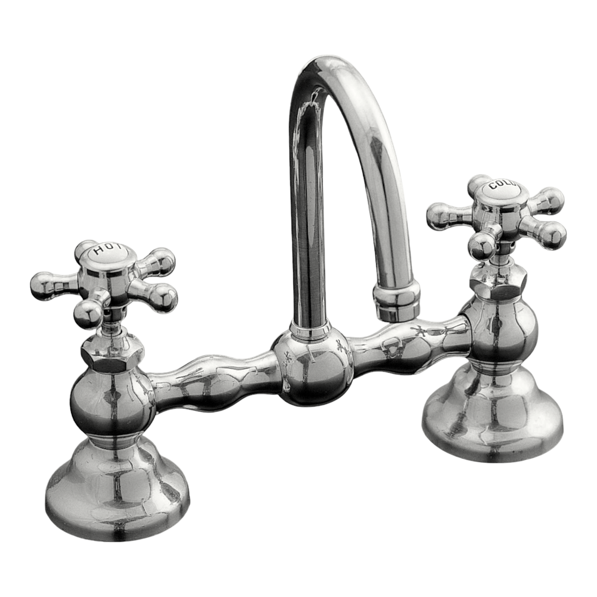 Columbia Gooseneck Bridge Faucet P0558 | Strom Living - Bathroom Faucets