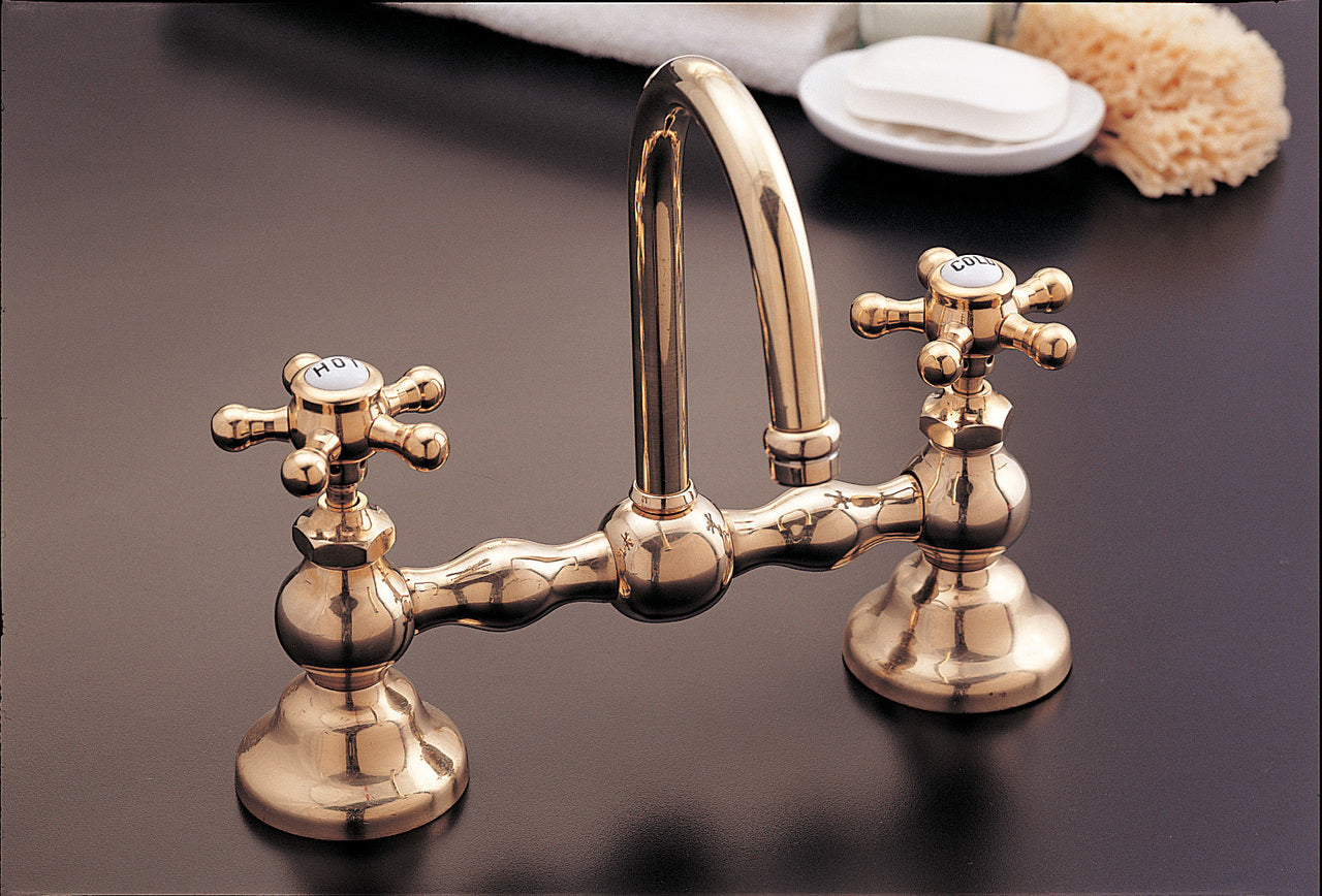 8" Centers in Supercoated Brass