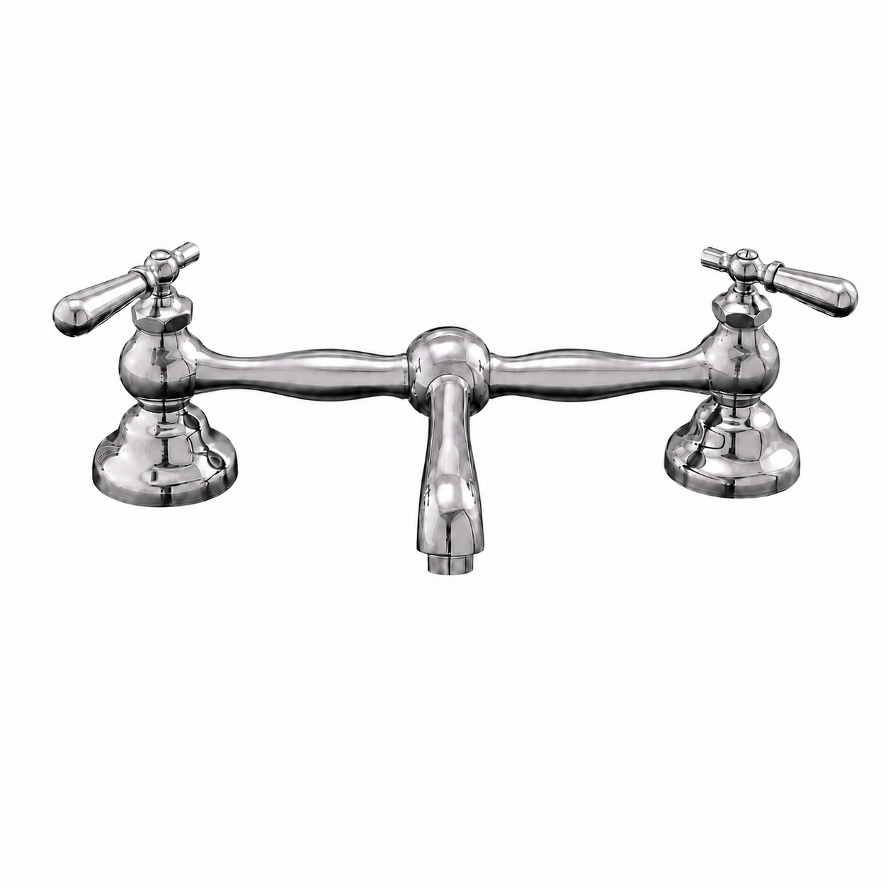 Columbia Bridge Faucet with Straight Spout P0565 | Strom Living Chrome 12" - Bathroom Faucets