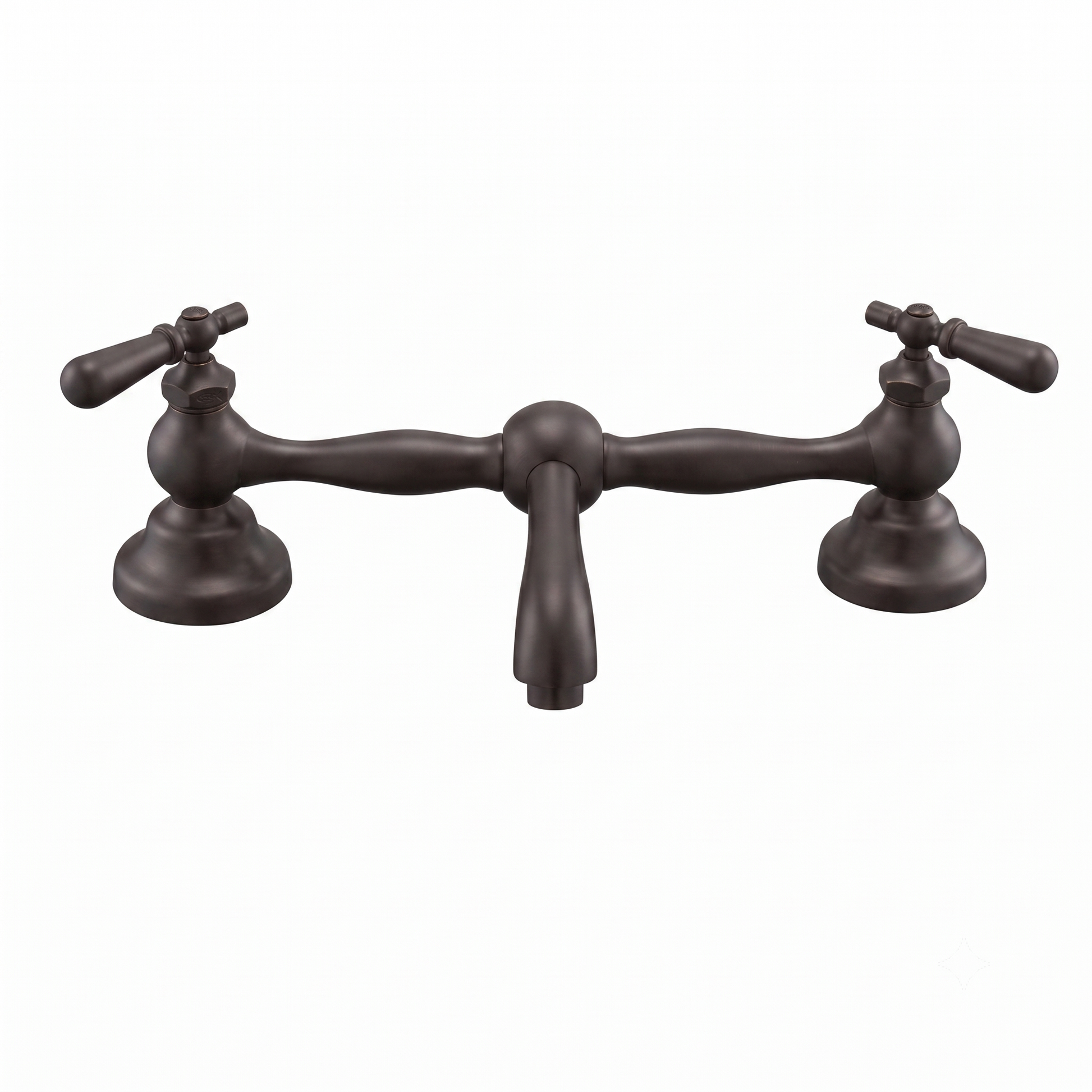 Columbia Bridge Faucet with Straight Spout P0565 | Strom Living Oil Rubbed Bronze 12" - Bathroom Faucets