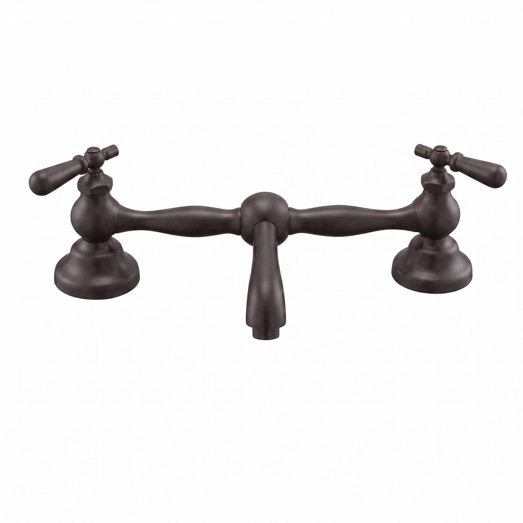Columbia Bridge Faucet with Straight Spout P0565 | Strom Living Oil Rubbed Bronze 12" - Bathroom Faucets