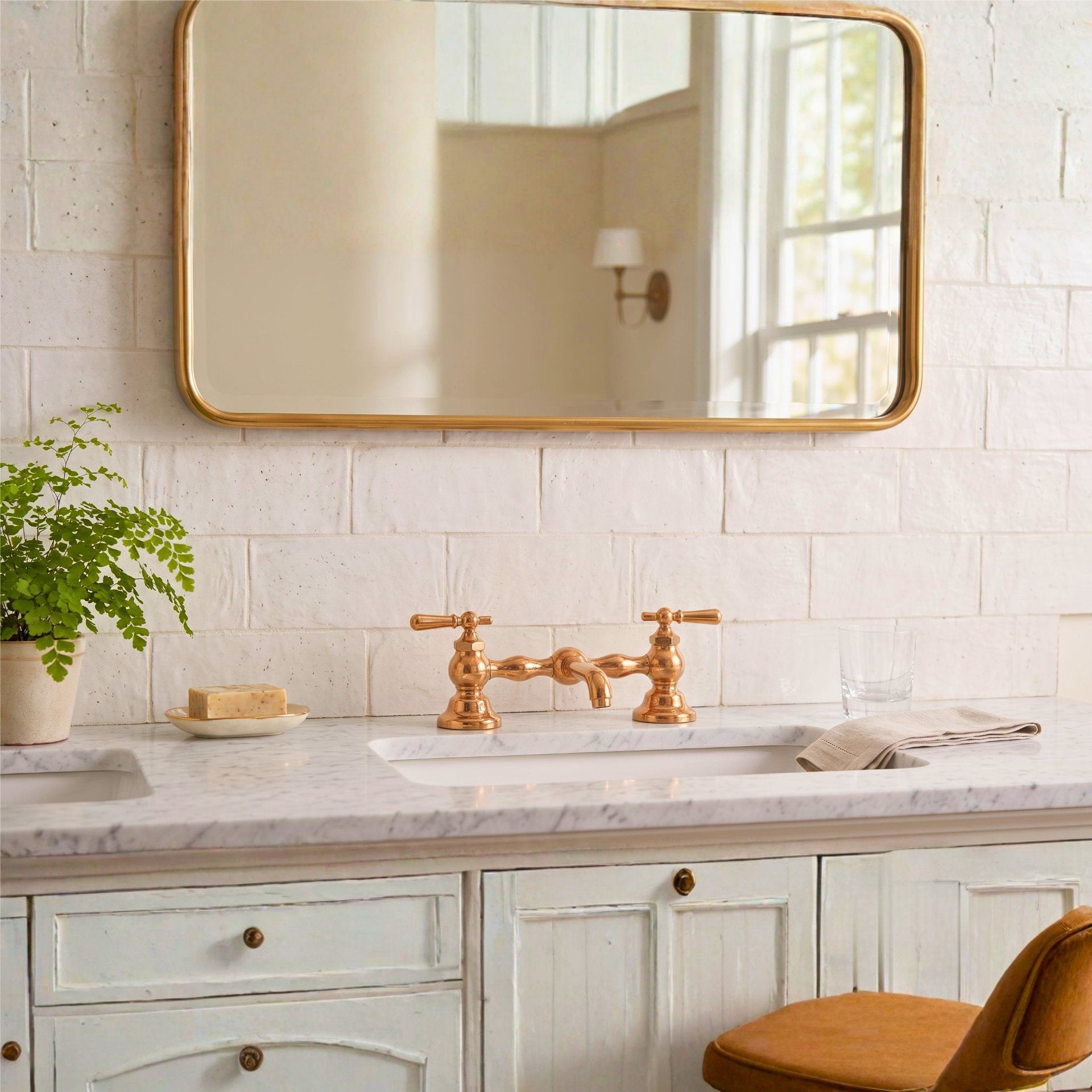 Columbia Bridge Faucet with Straight Spout P0565 | Strom Living - Bathroom Faucets