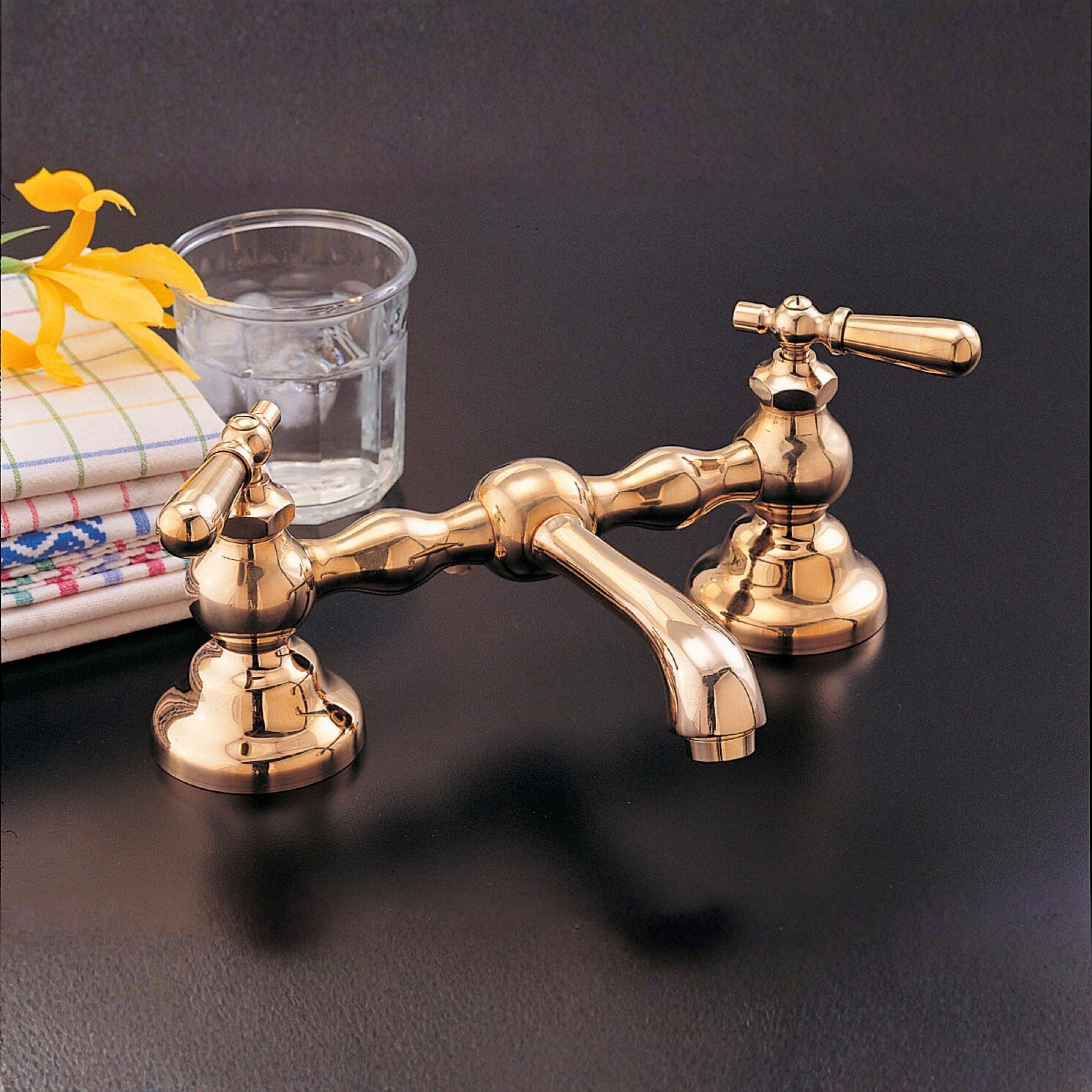 Columbia Bridge Faucet with Straight Spout P0565 | Strom Living - Bathroom Faucets