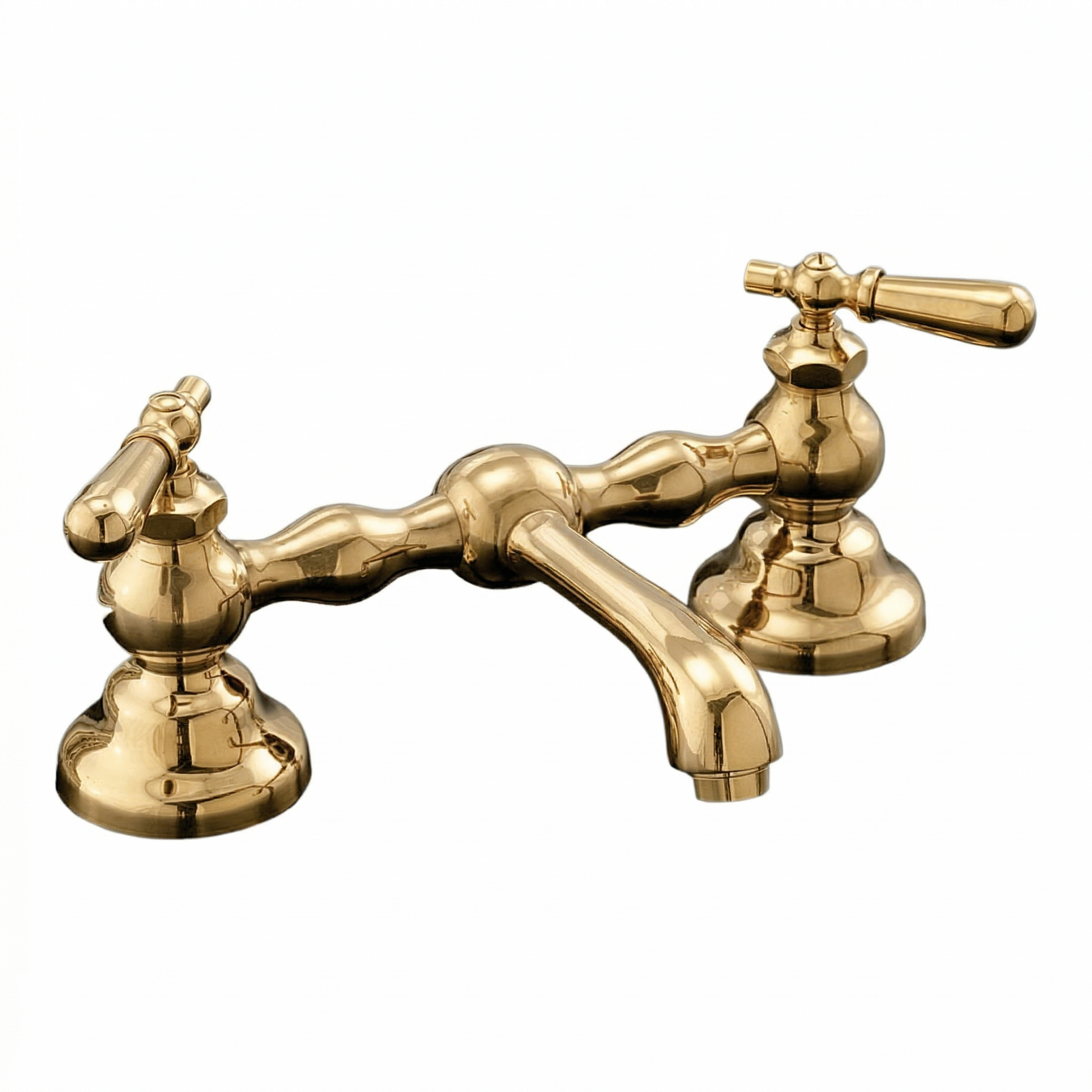 Columbia Bridge Faucet with Straight Spout P0565 | Strom Living 8" Supercoat Bass - Bathroom Faucets