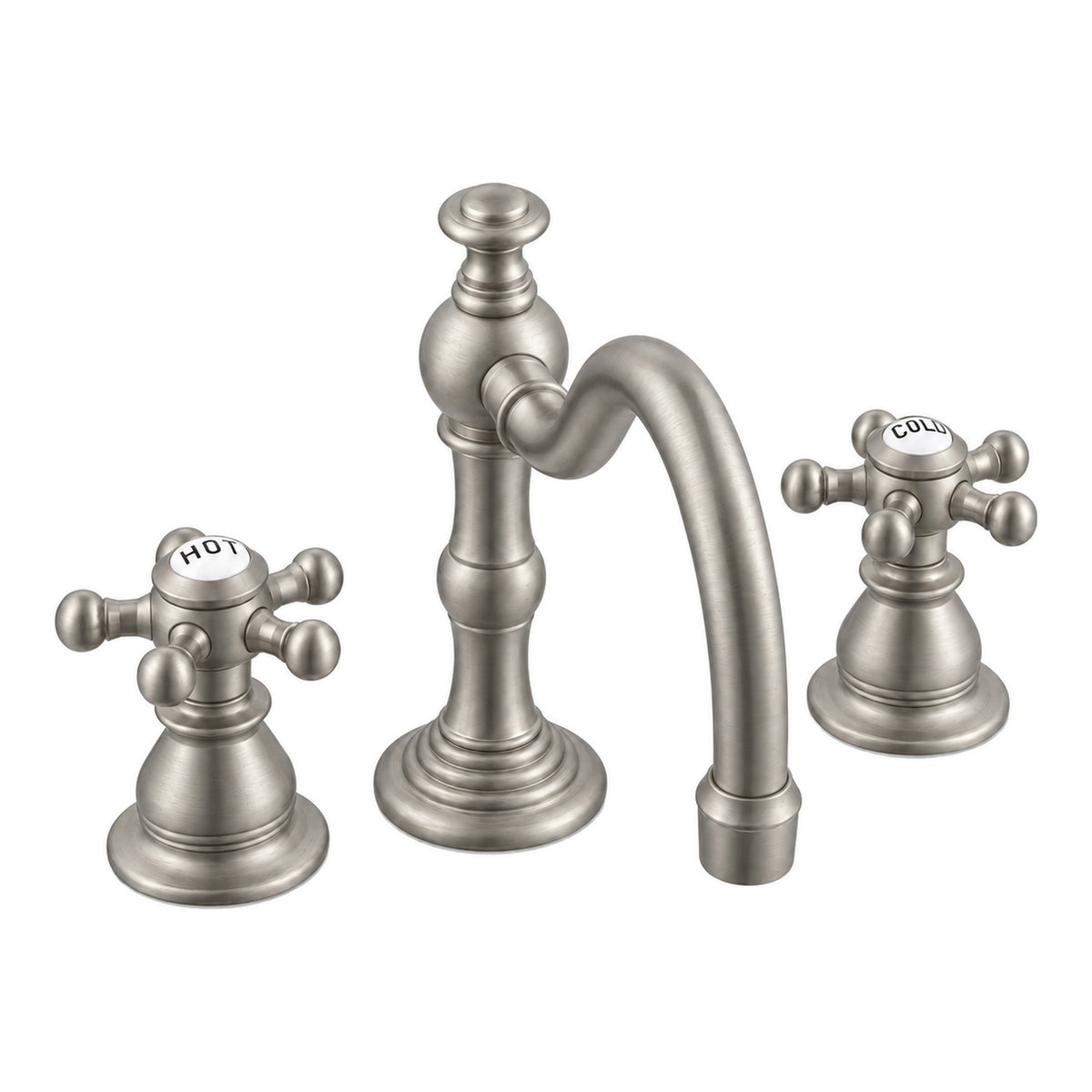 Rio Grande Widespread Lavatory Faucet P0588 in Matte Nickel