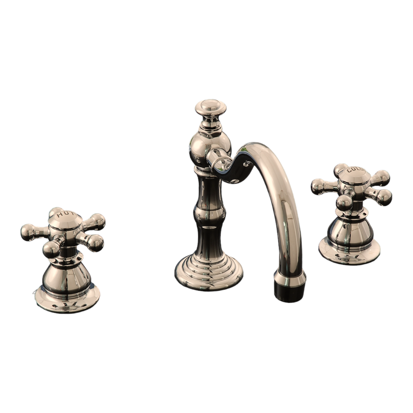 Strom Living Rio Grande Widespread Lavatory Faucet with 5 Spoke Handles and Pop-up Drain