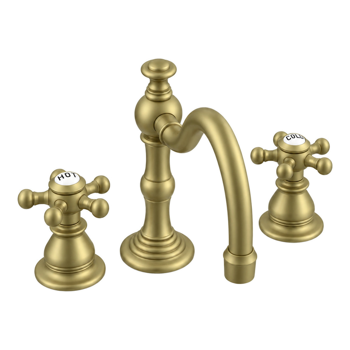Rio Grande Widespread Lavatory Faucet P0588 in Raw Brass
