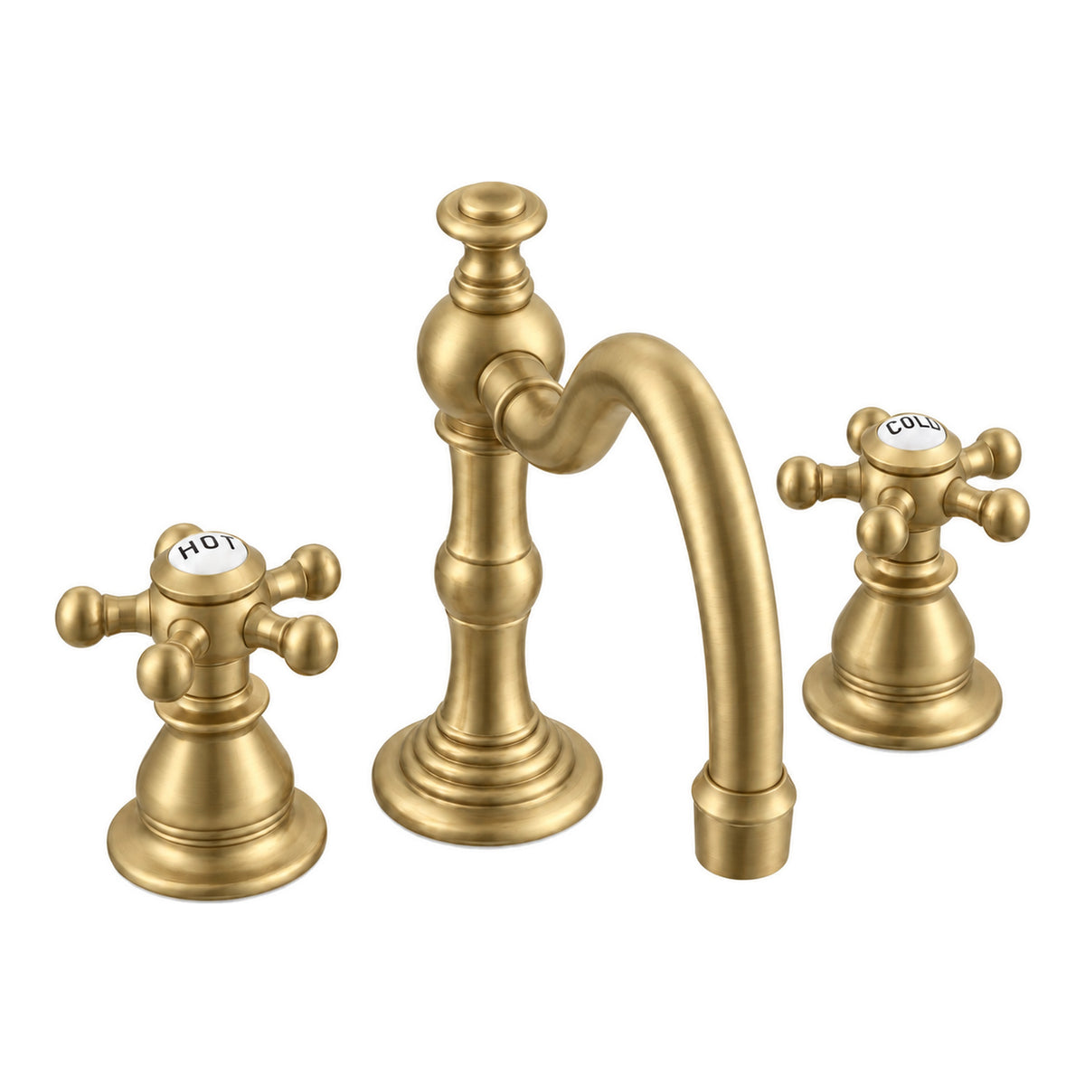 Rio Grande Widespread Lavatory Faucet P0588 in Satin Brass
