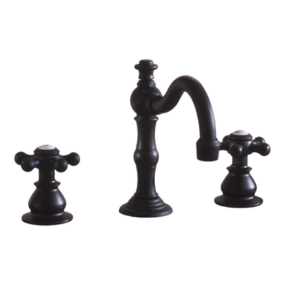 Strom Living Rio Grande Widespread Lavatory Faucet with 5 Spoke Handles and Pop-up Drain