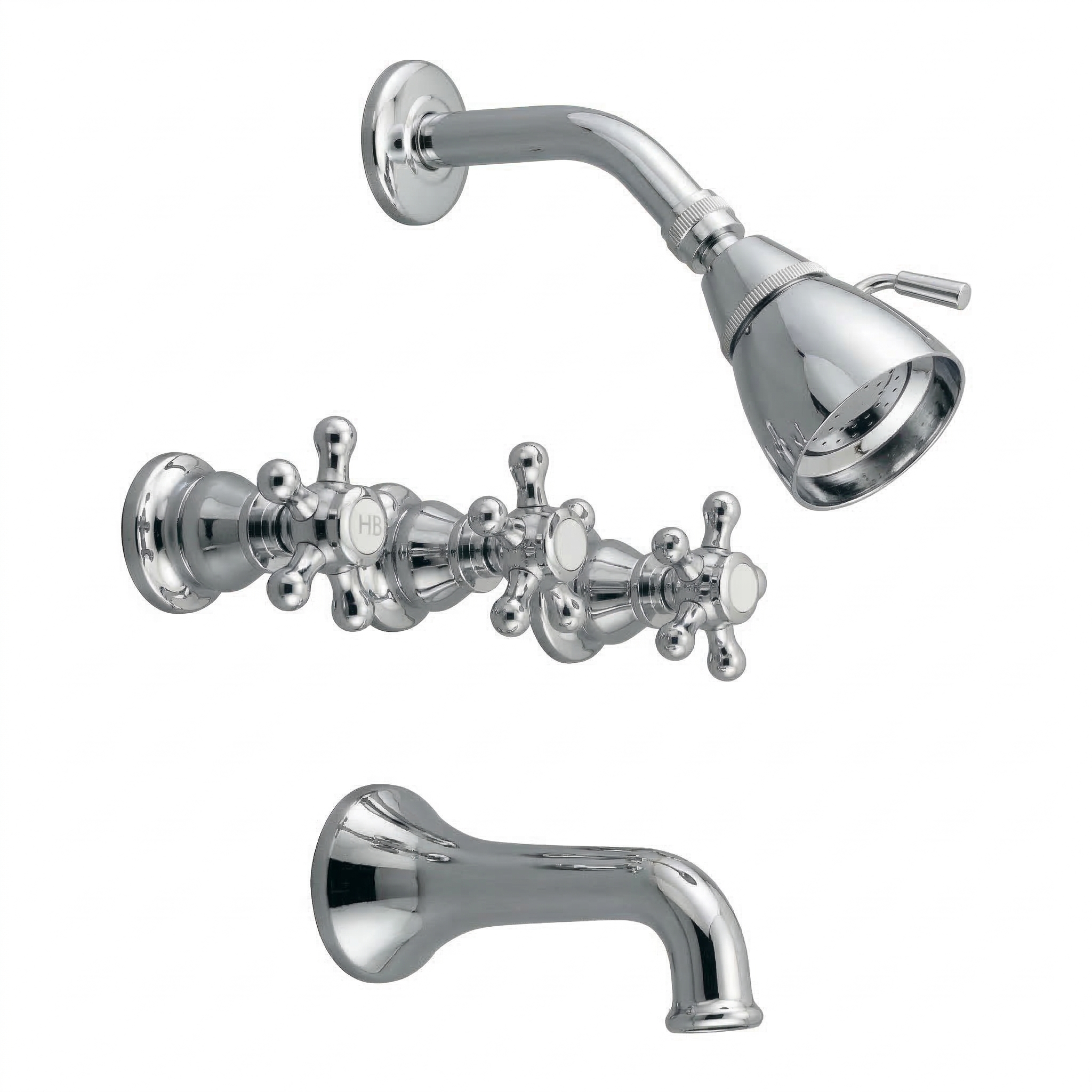 Rio Grande In-Wall Tub & Shower Set P0589 | Strom Living Chrome - Showers