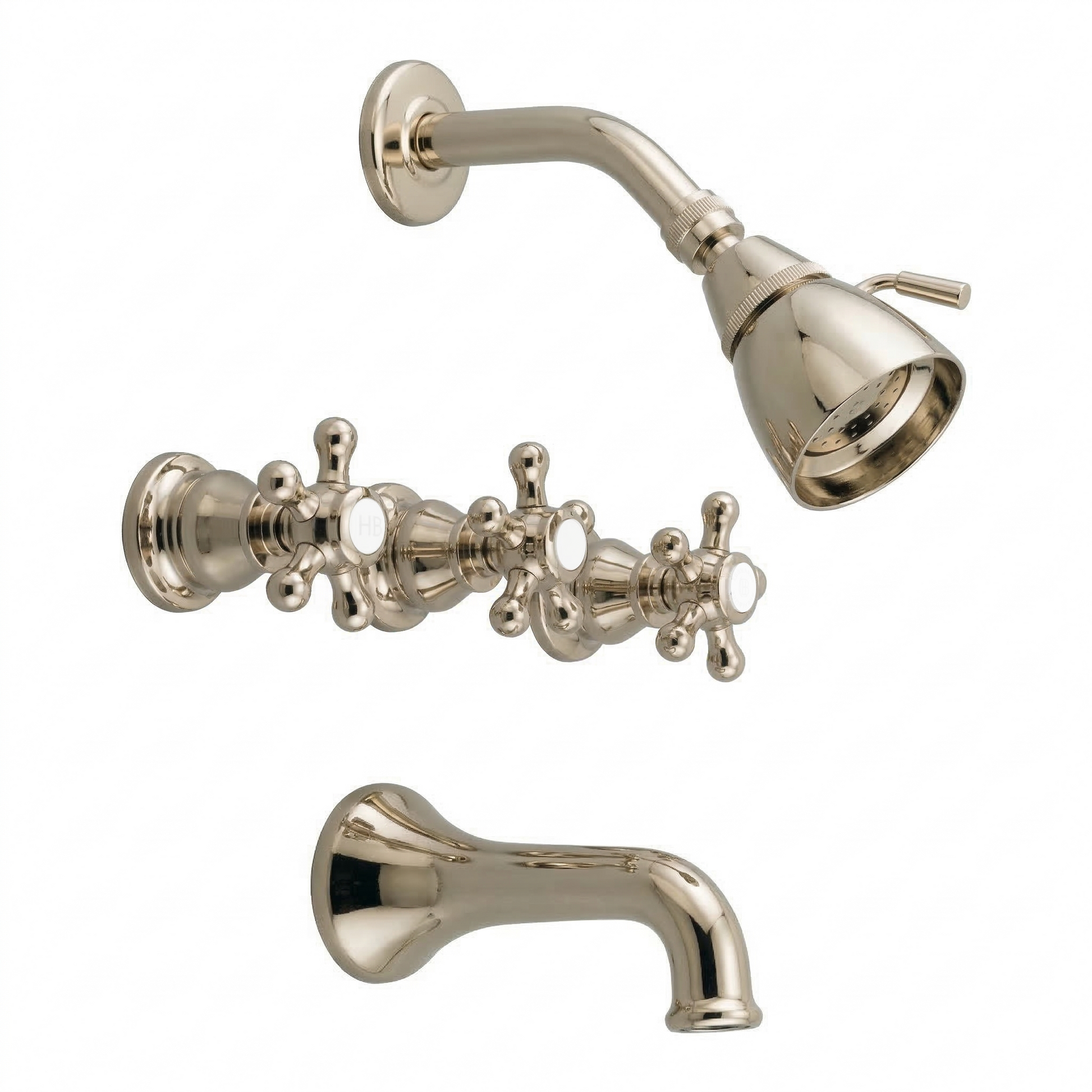 Rio Grande In-Wall Tub & Shower Set P0589 | Strom Living Polished Nickel - Showers