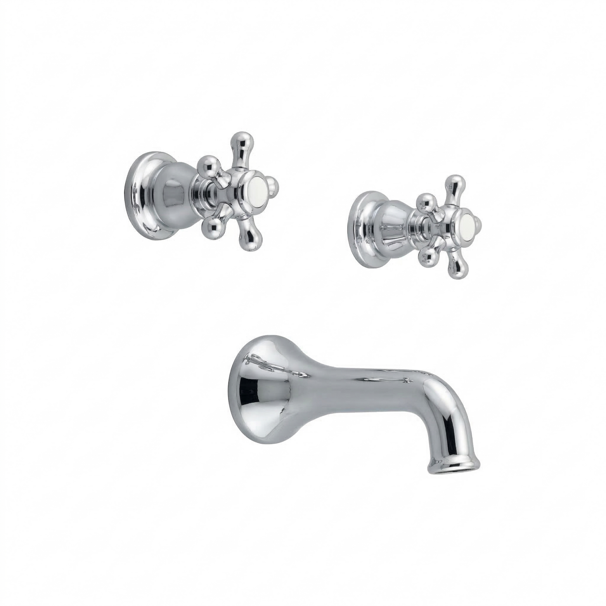Rio Grande In-Wall Tub Filler Set P0590 | Strom Living Chrome - Showers