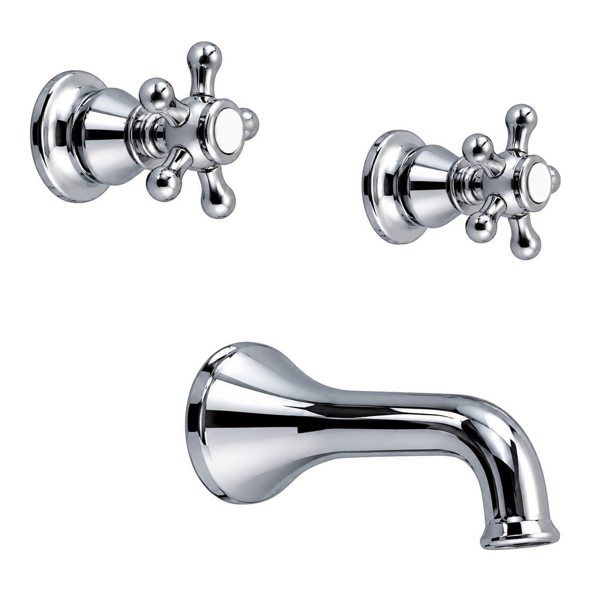 Rio Grande In-Wall Tub Filler Set P0590 in Chrome