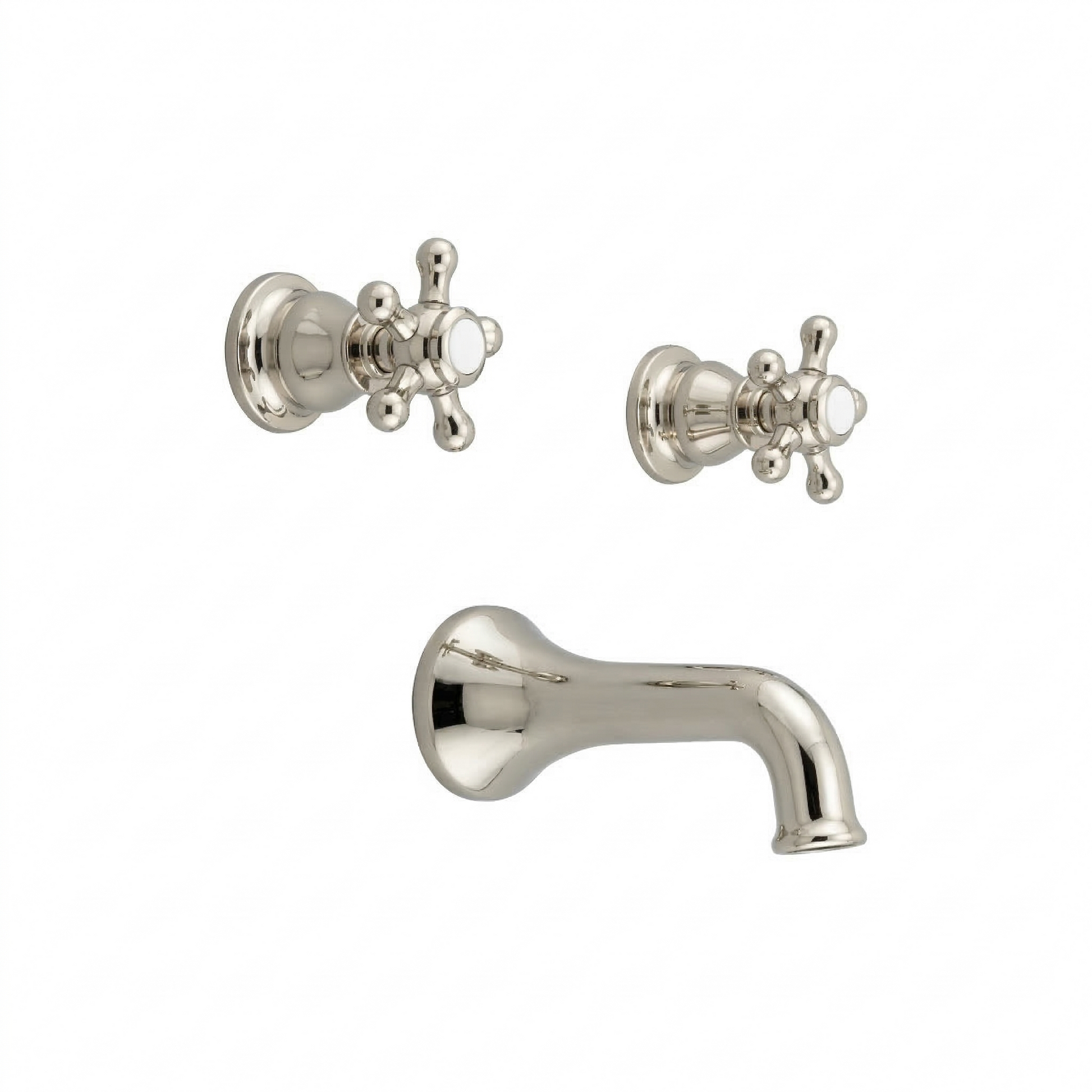 Rio Grande In-Wall Tub Filler Set P0590 | Strom Living Polished Nickel - Showers