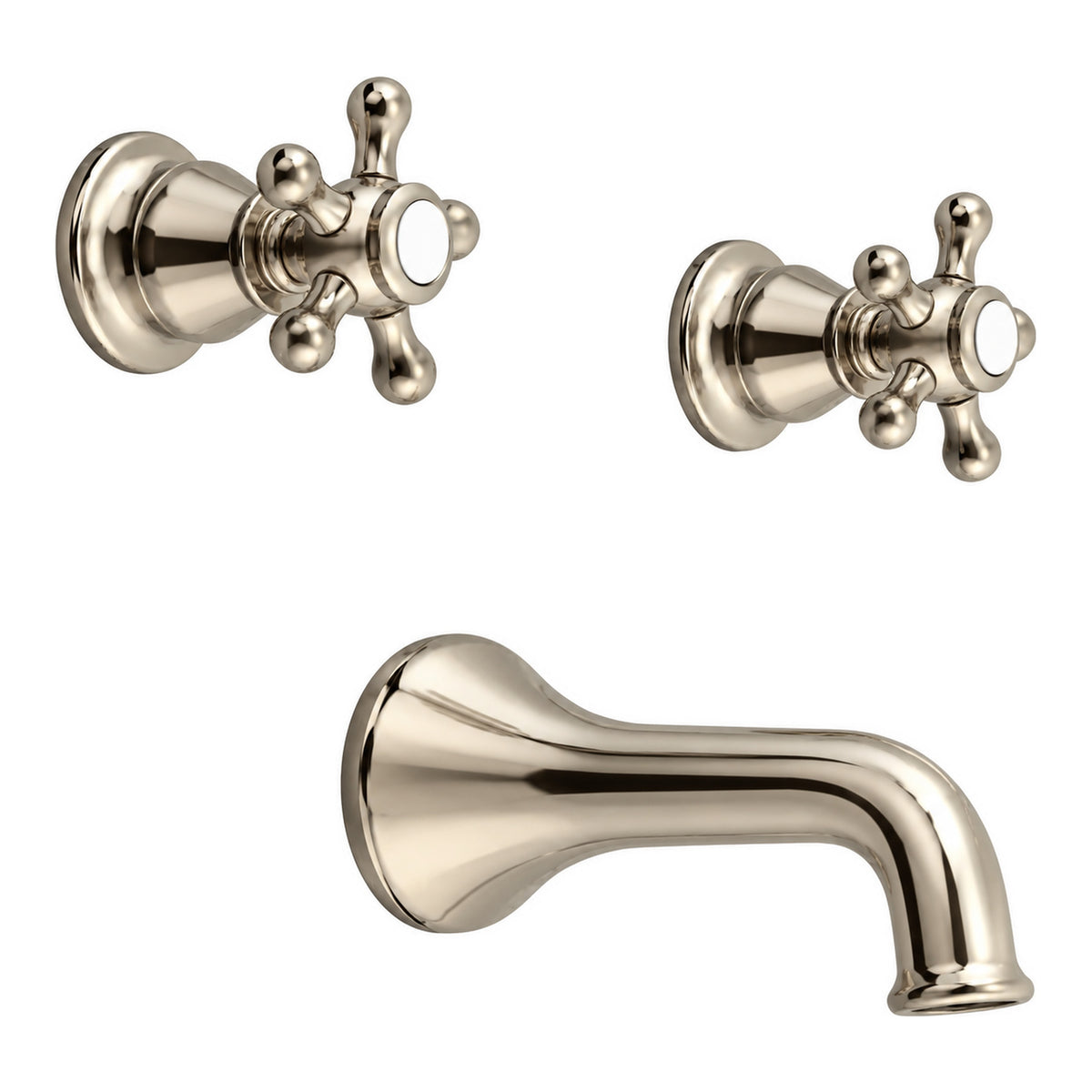 Rio Grande In-Wall Tub Filler Set P0590 in Polished Nickel