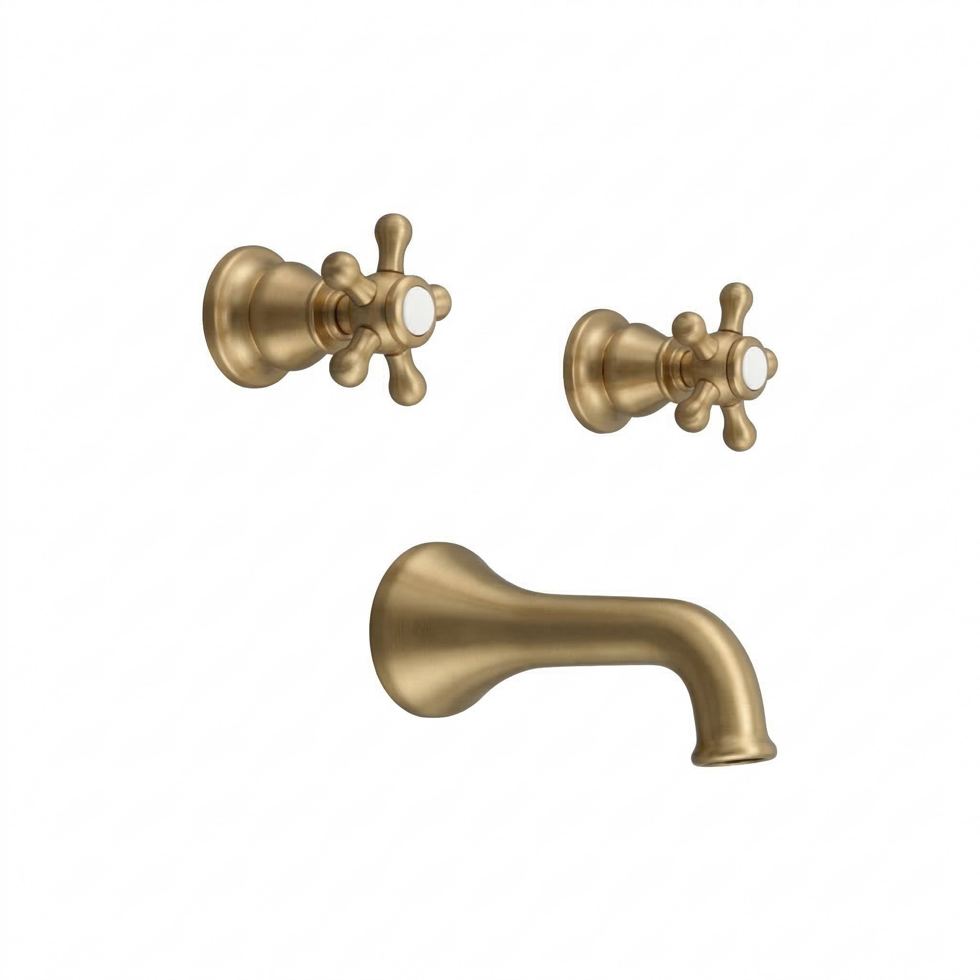 Rio Grande In-Wall Tub Filler Set P0590 | Strom Living Raw Brass - Showers